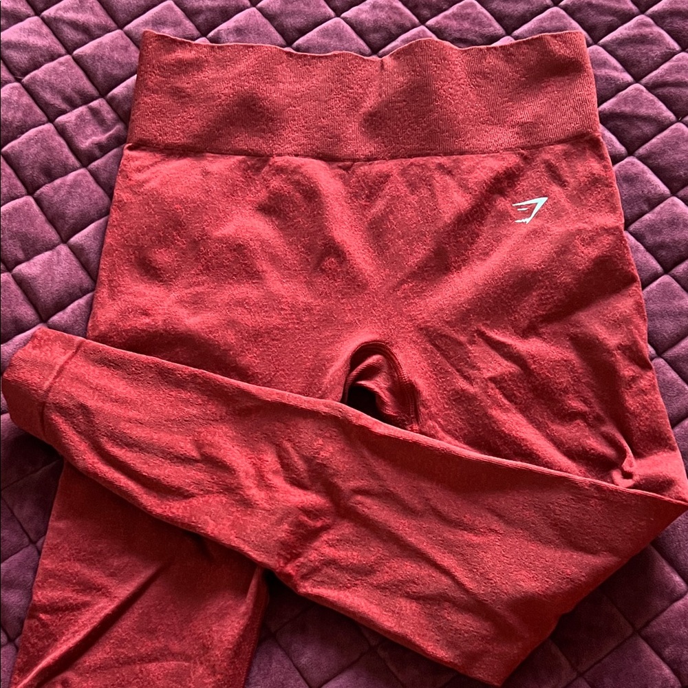 Gymshark Seamless Red Leggings
